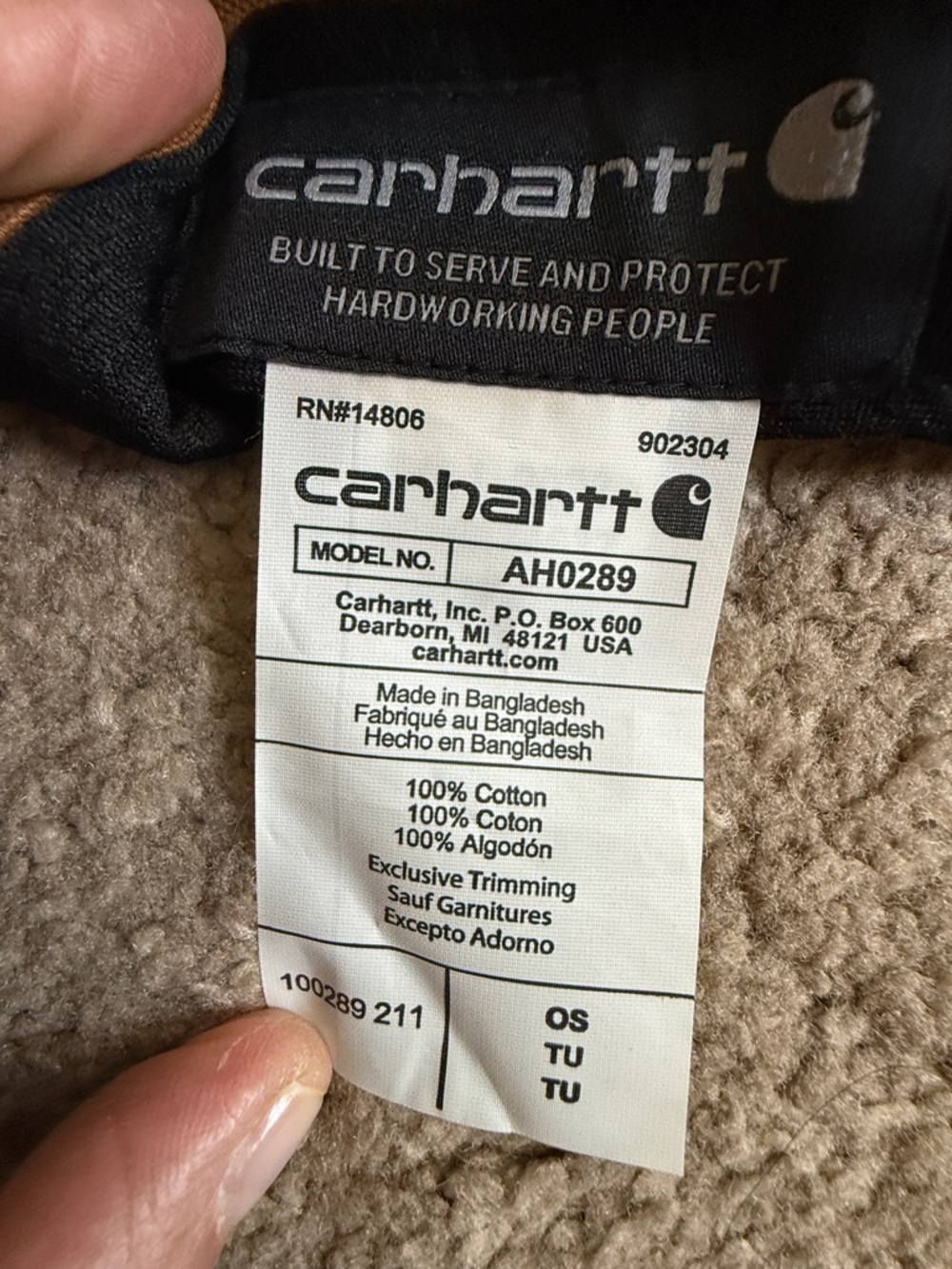 Carhartt Tan Canvas Patch Cap - Picture 7 of 7